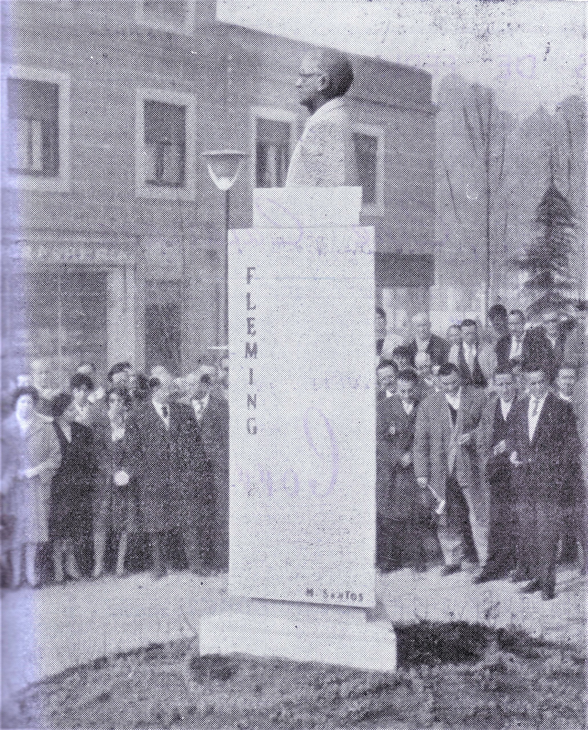 Monumento al Dr. Fleming. Inauguración 31 Enero 1960