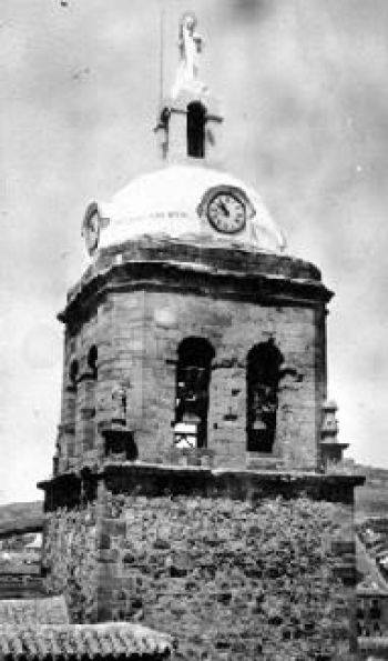 Torre de la Parroquia de la Asunción en el año 1932