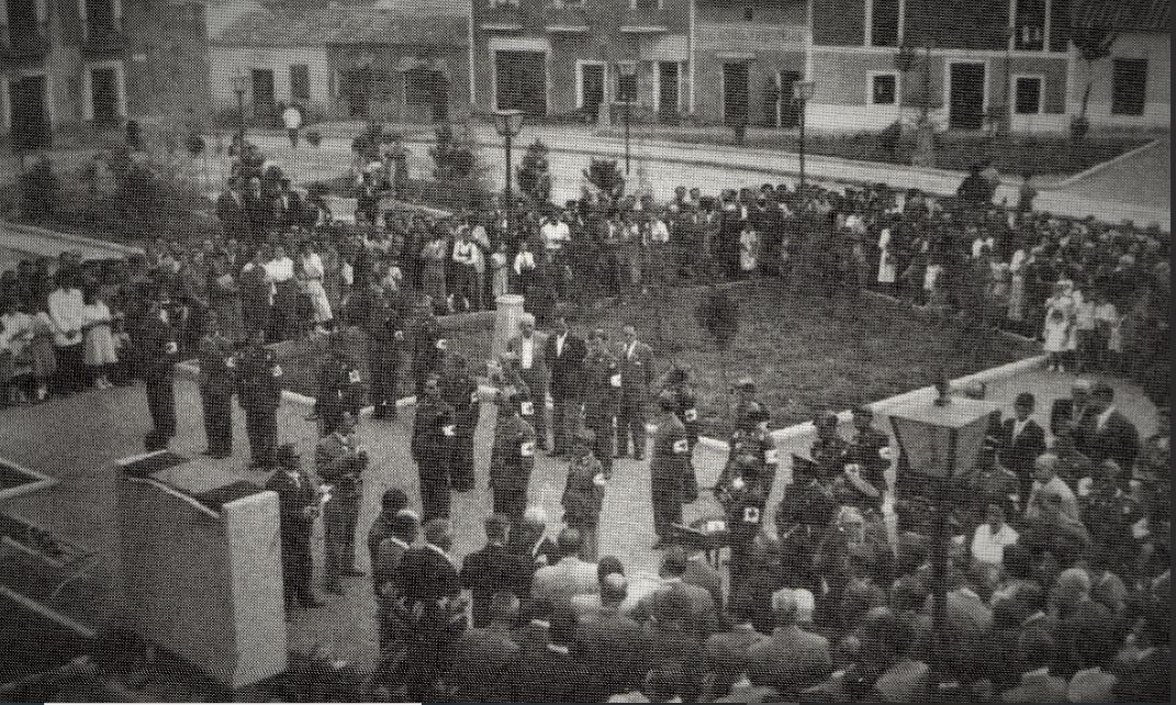 Inauguración del monumento por D. Emilio Caballero 1955