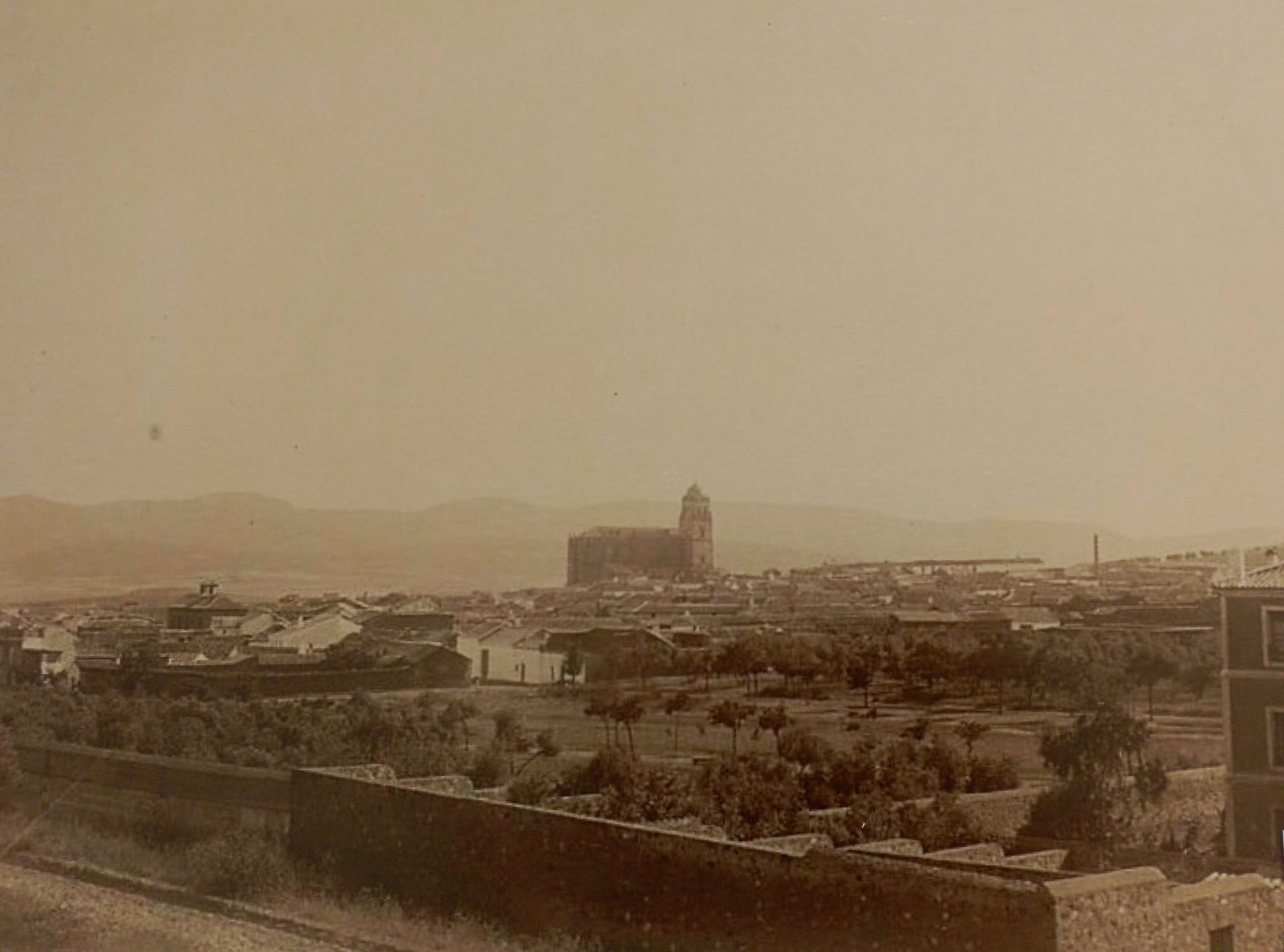 Vista general de Puertollano a finales del S. XIX. Archivo Histórico Nacional de Madrid